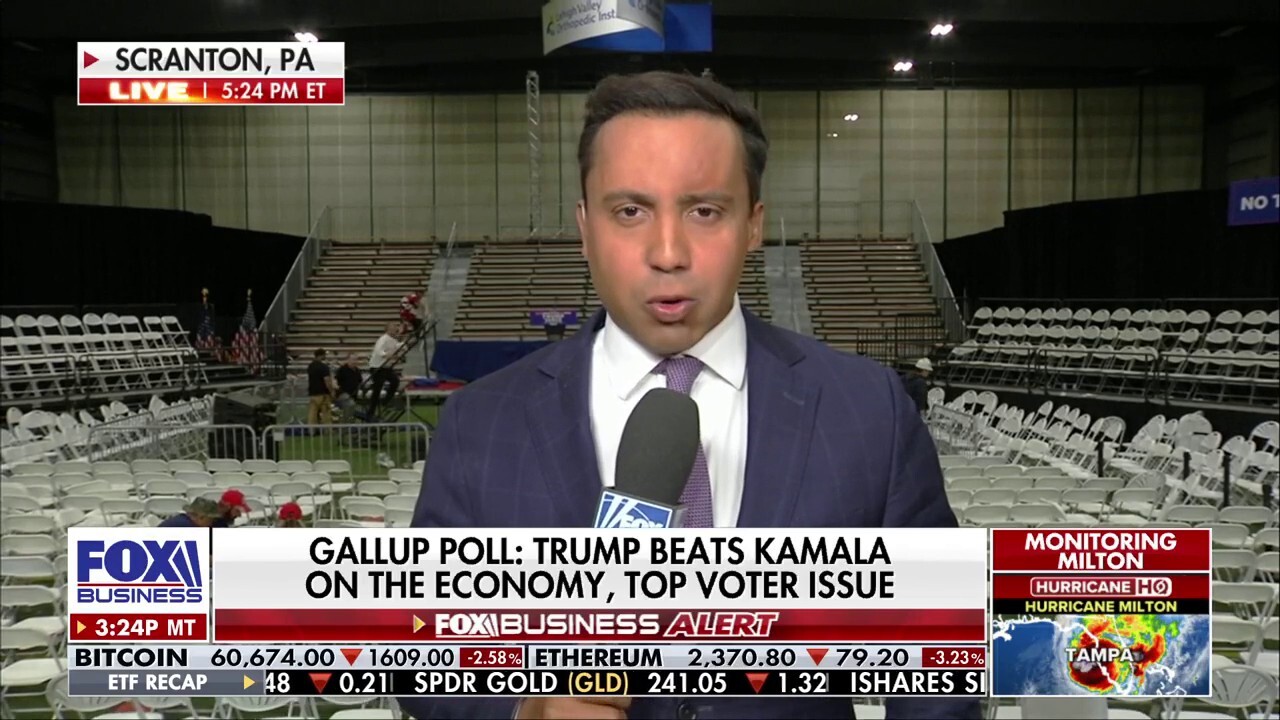 Fox News national correspondent Bryan Llenas reports on how former President Trump is beating Vice President Kamala Harris on the economy on ‘The Evening Edit.’