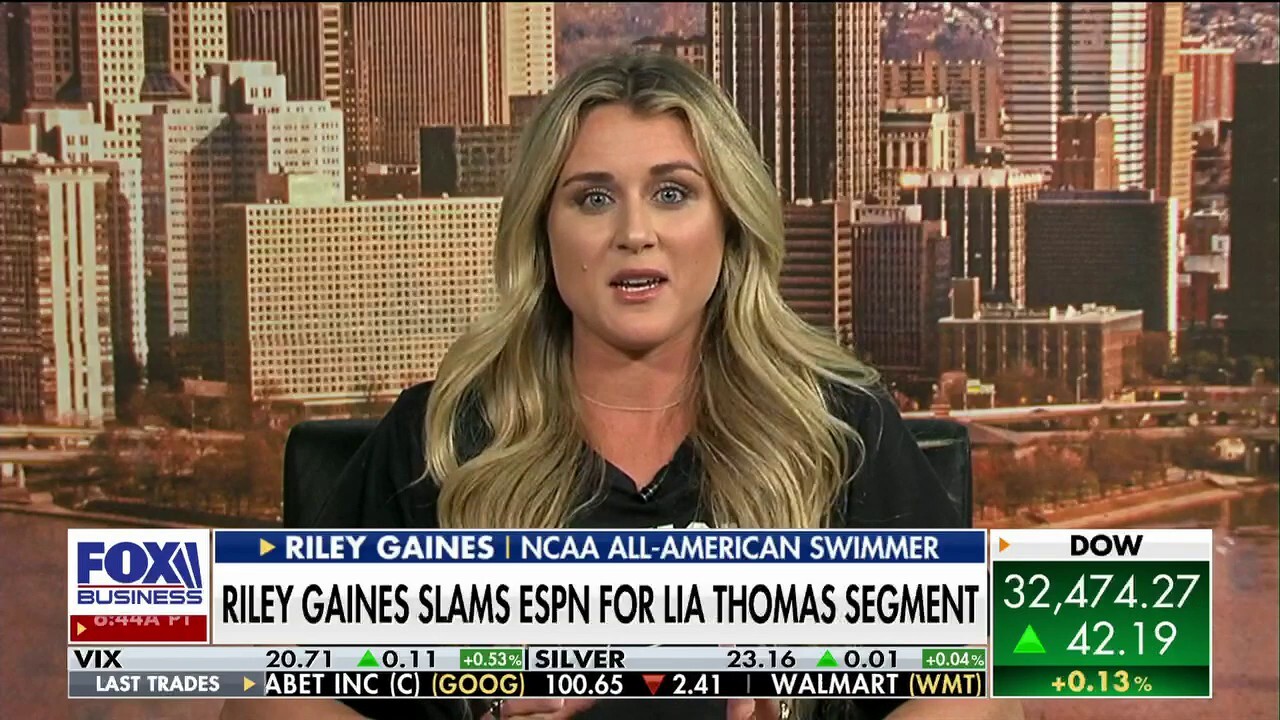 Swimmer Riley Gaines torches ESPN for 'blatant discrimination' featuring Lia Thomas for women's month
