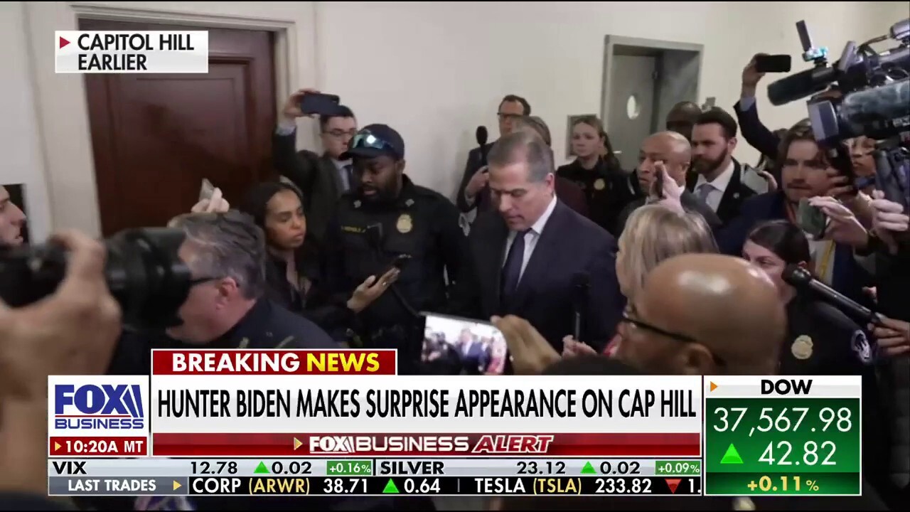 Hillary Vaughn confronts Hunter Biden following surprise Capitol Hill appearance