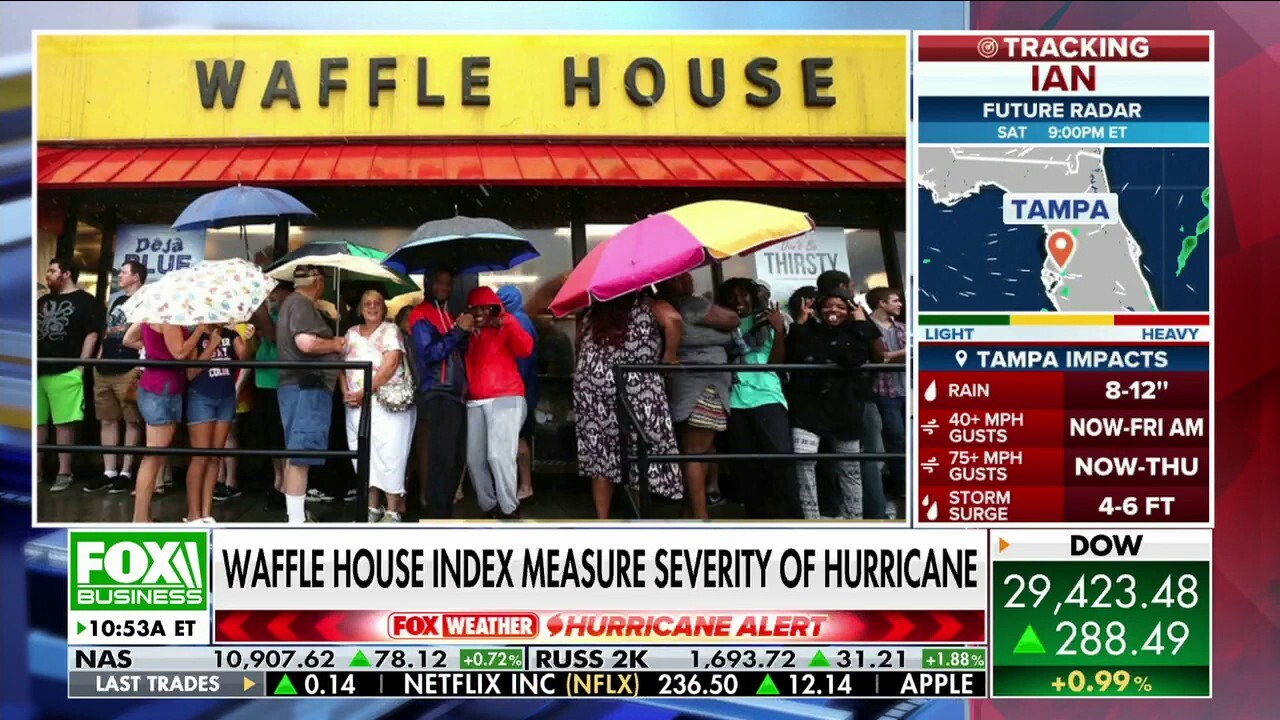 Waffle House CEO Walt Ehmer says managers are 'making calls on the ground' as to whether or not it's safe enough to operate during a hurricane.