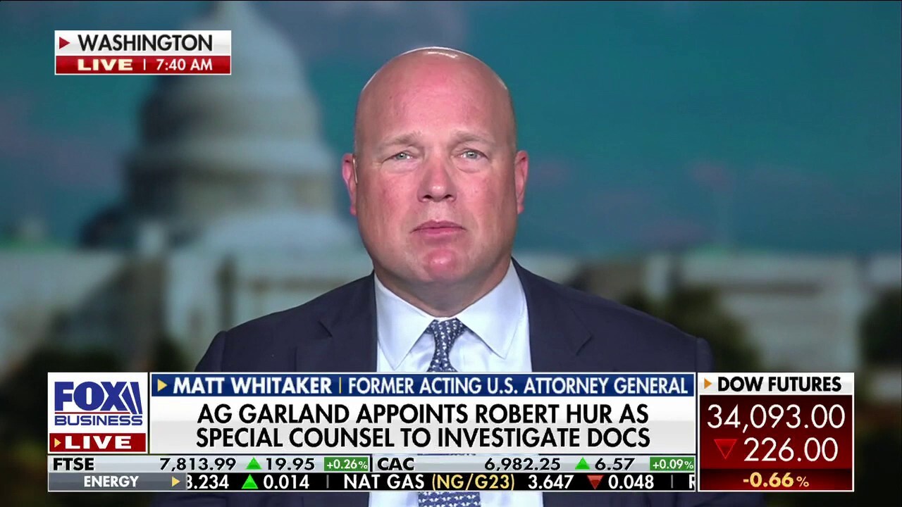 Matt Whitaker wishes Garland brought in lawyers ‘from outside the swamp’ to handle Biden’s classified docs