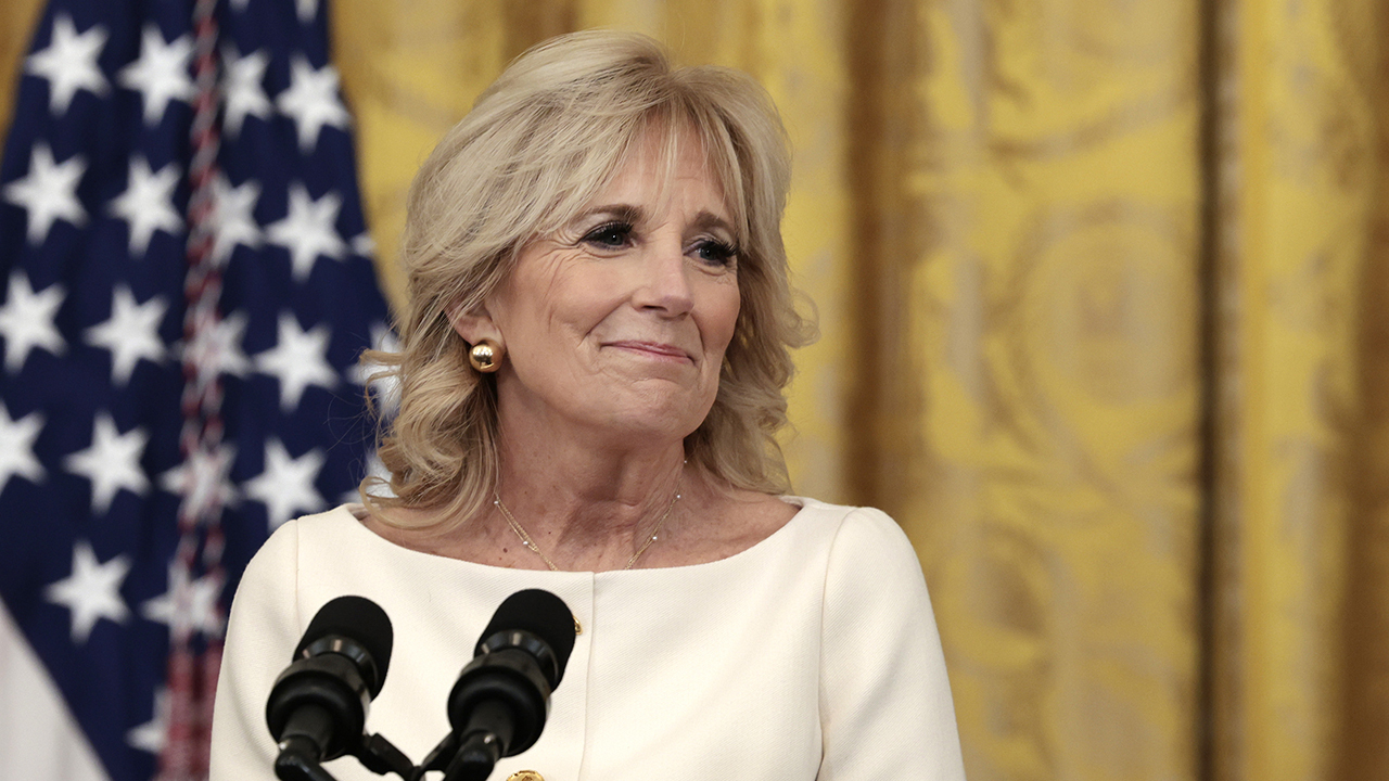 WATCH LIVE: First lady Jill Biden campaigns with flurry of events while president remains inactive