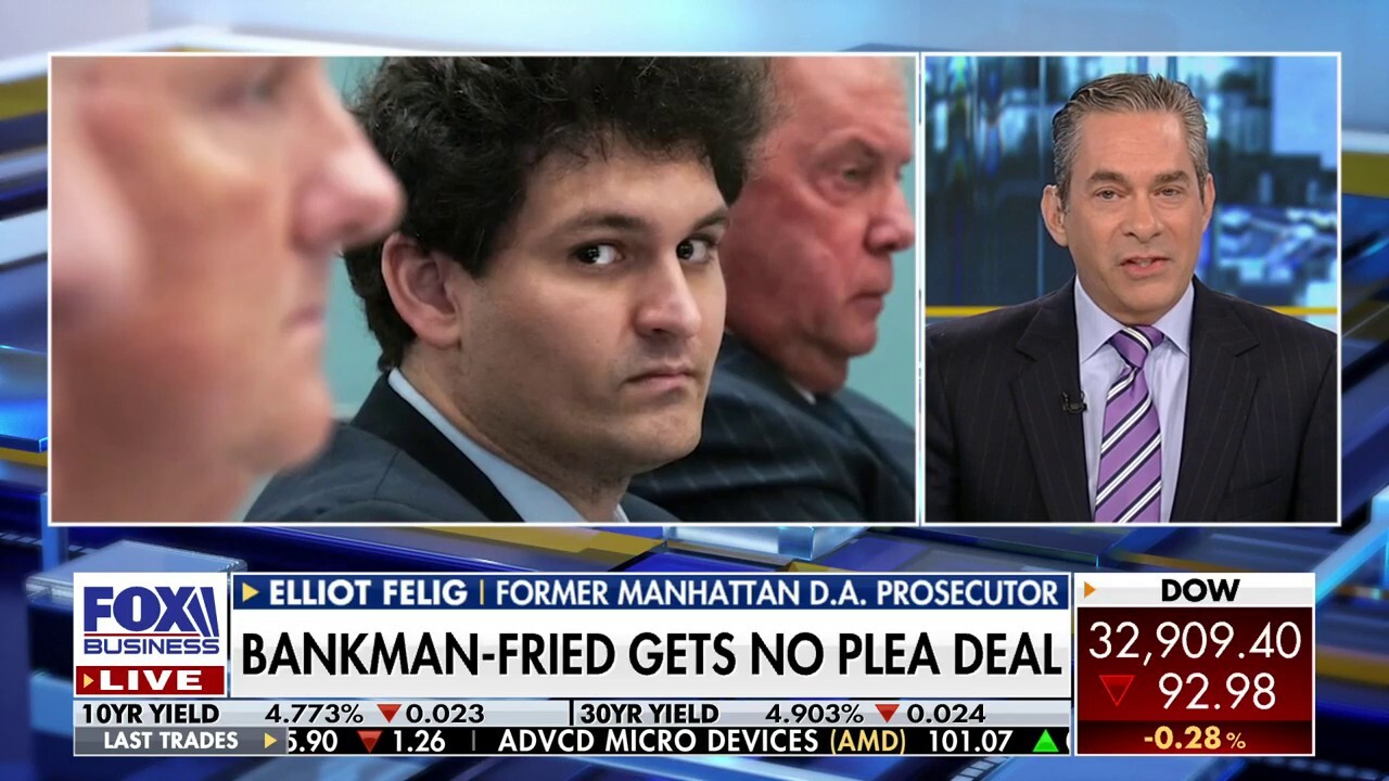 Former Manhattan DA prosecutor Elliot Felig joins 'Varney & Co.' to discuss Sam Bankman-Fried's fraud trial after the former FTX CEO was not offered a plea deal.