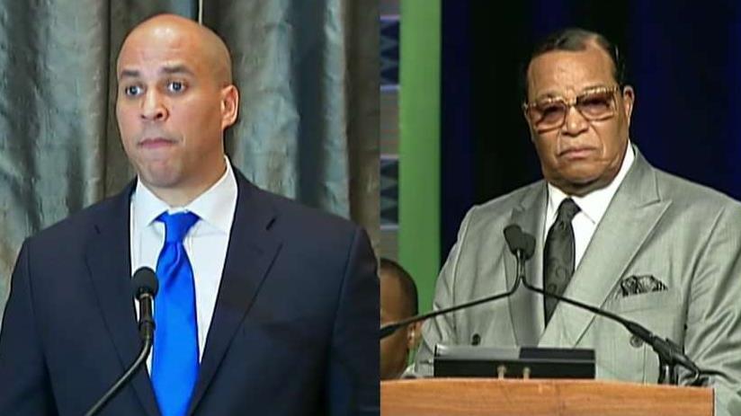 Cory Booker says he would meet with Louis Farrakhan