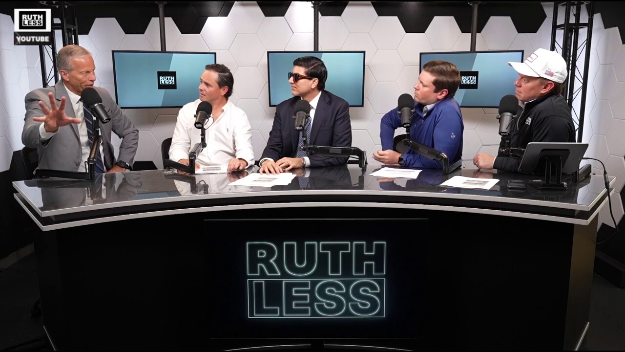 GOP Senate Majority Leader John Thune offered a potential solution to regulate name, image, and likeness deals on the "Ruthless" podcast.