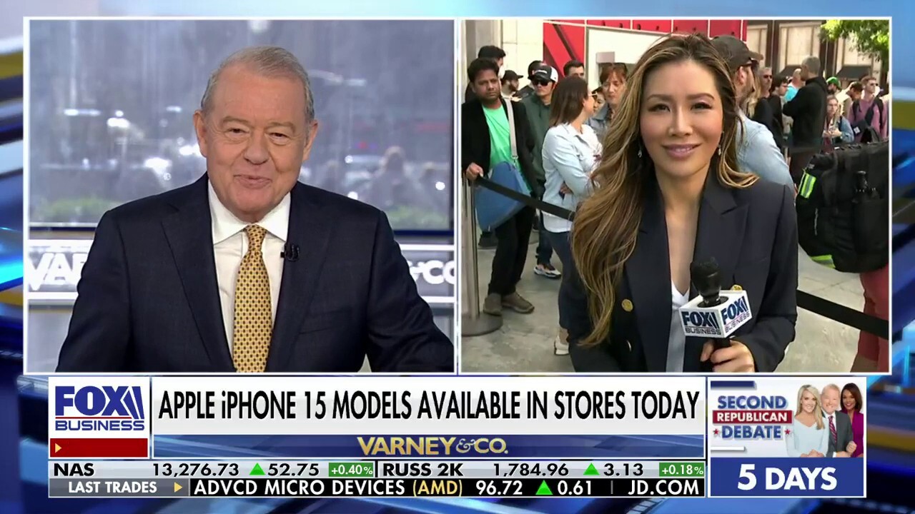 FOX Business Susan Li reports live from Apples flagship store in New York City following the release of the new iPhone.