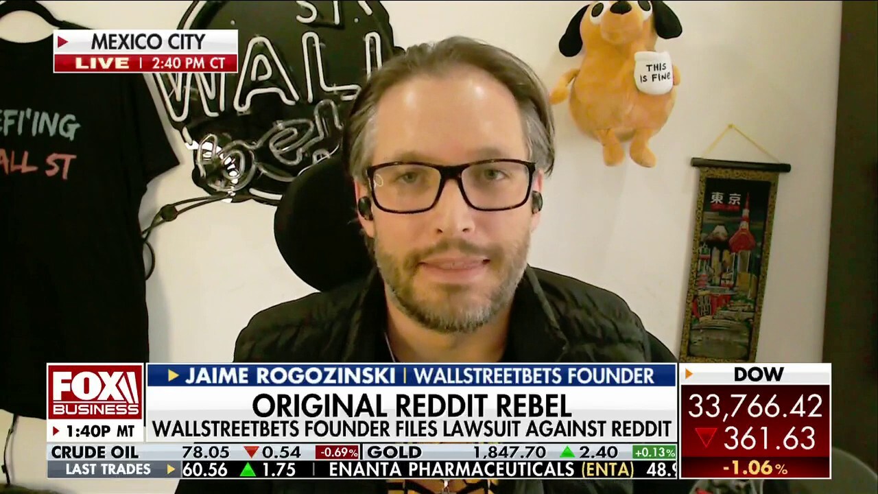 WallStreetBets founder Jaime Rogozinski discusses his lawsuit against Reddit for banning him as moderator from the forum he created on 'The Claman Countdown.'