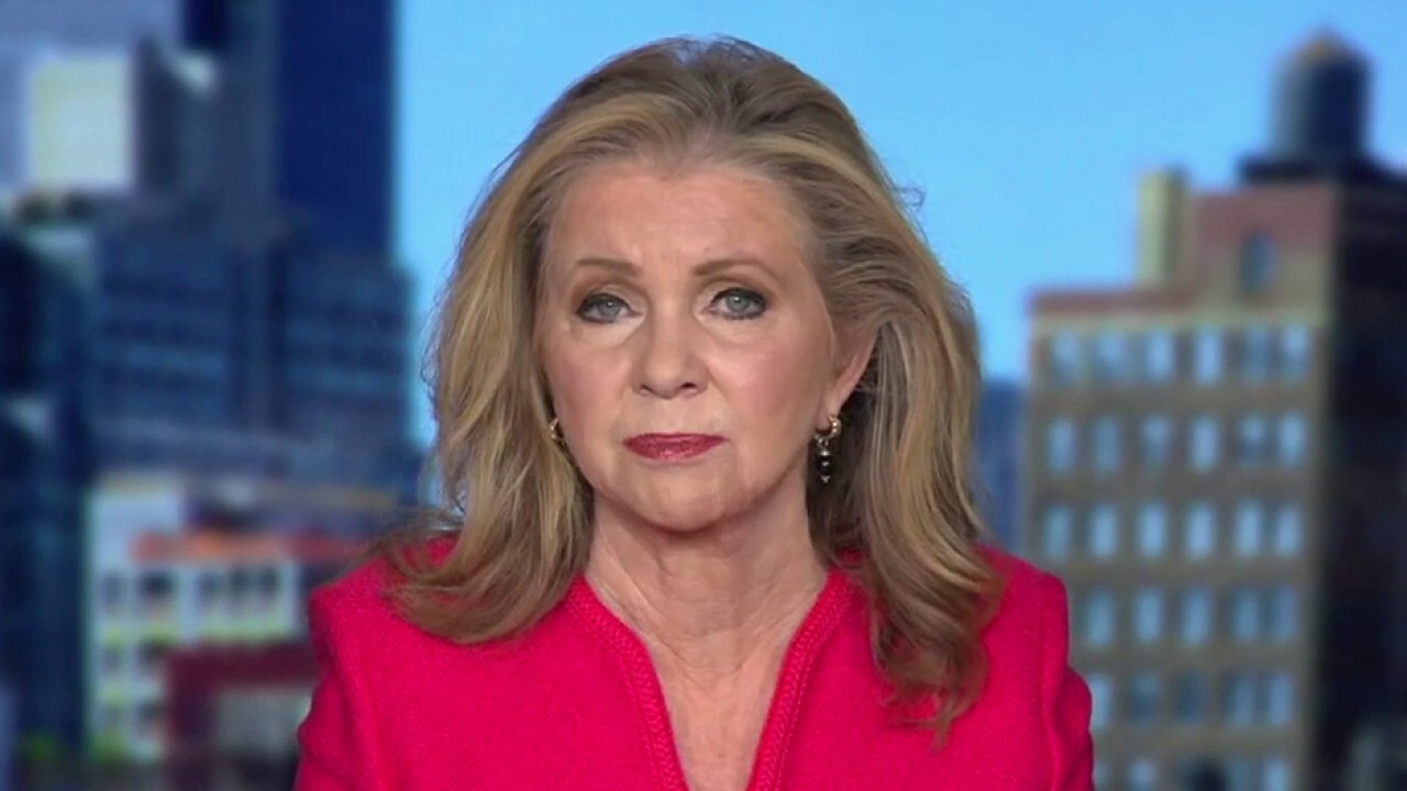 Sen. Marsha Blackburn, R-Tenn., reacts to reports Apple limited crucial AirDrop function in China in the weeks leading up to anti-COVID lockdown demonstrations in China.