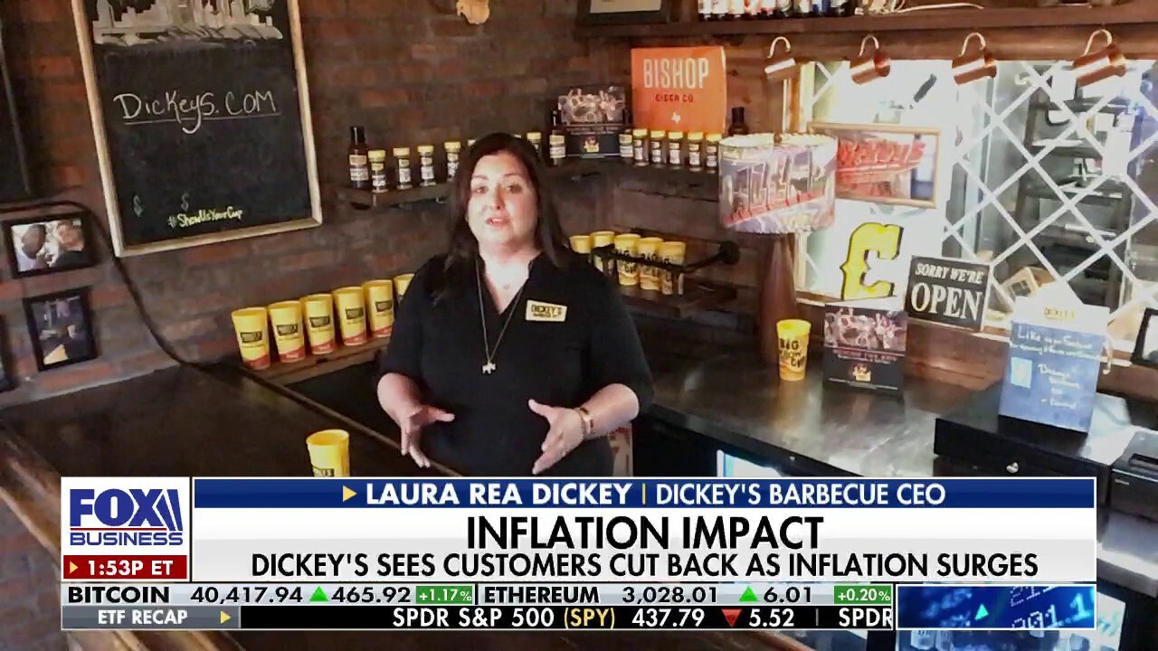 Dickey's Barbecue Pit CEO Laura Rea Dickey on how inflation is continuing to impact her business.