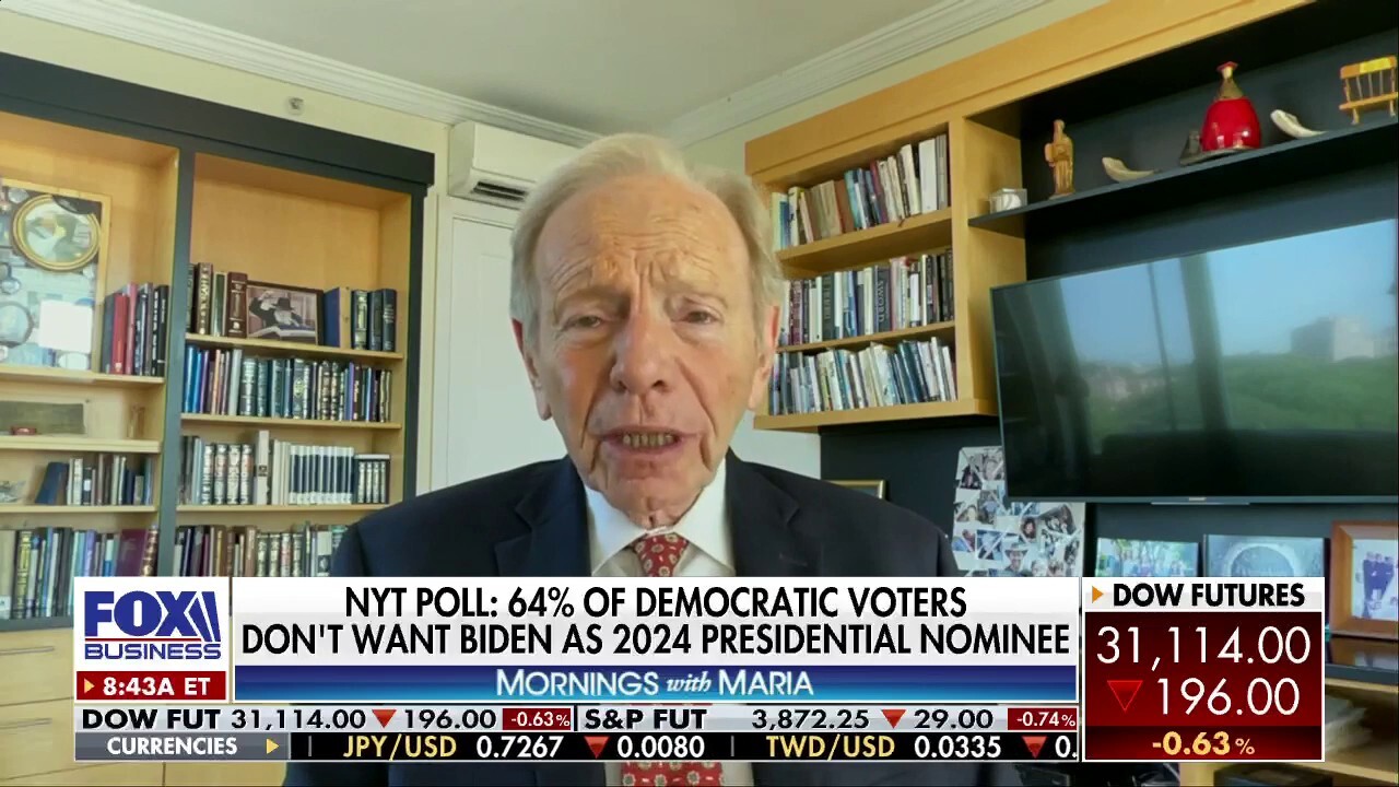 Former Connecticut Sen. Joe Lieberman joined 'Mornings with Maria' to discuss Biden's approval rating and his upcoming trip to the Middle East.