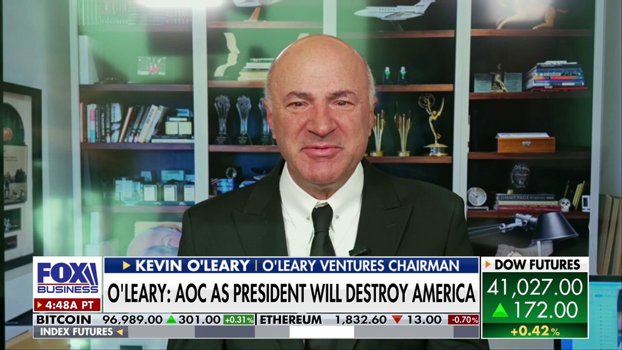 O'Leary Ventures Chairman Kevin O'Leary discusses negotiations with China as the country reportedly considers trade talks with the U.S., the fate of TikTok and Rep. Alexandria Ocasio-Cortez's 2028 plans.