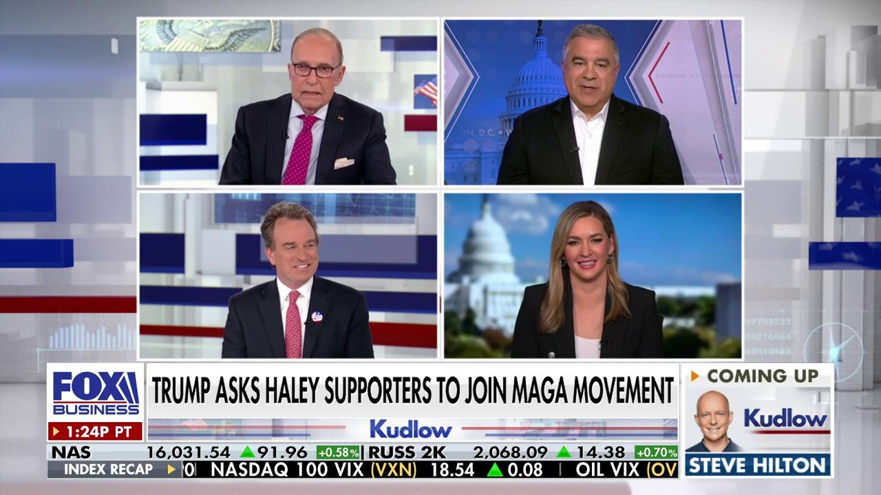 'Kudlow' panelists David Bossie, Katie Pavlich and Charlie Hurt react to former President Trump's domination in the primaries.