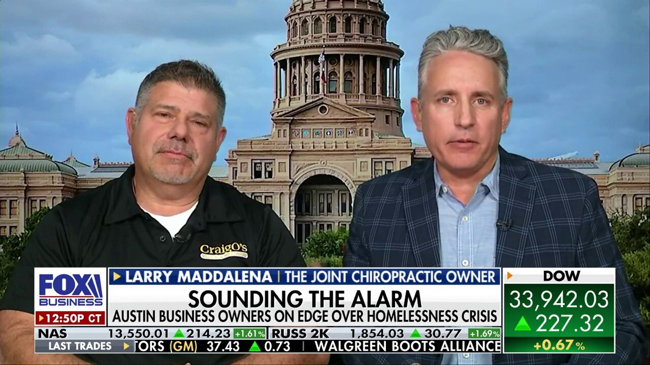 CraigO's Pizza & Pastaria owner Craig Plackis and The Joint Chiropractic owner Larry Maddalena tell 'The Big Money Show' Austin's homeless crisis is getting worse under the city's depleted police force.