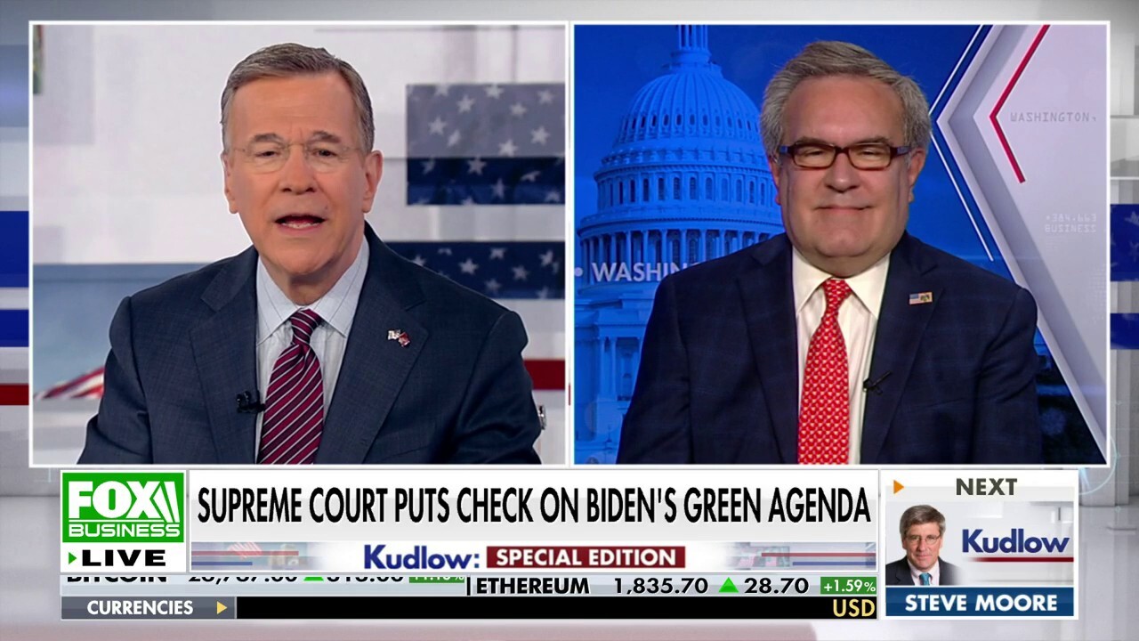 Former EPA administrator Andrew Wheeler reacts to the Supreme Court lowering the scope of the Clean Waters Act on Kudlow.