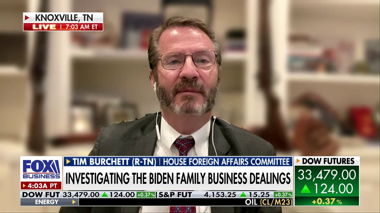 FBI, DOJ have 'turned a blind eye' on Biden family business deals: Rep. Tim Burchett