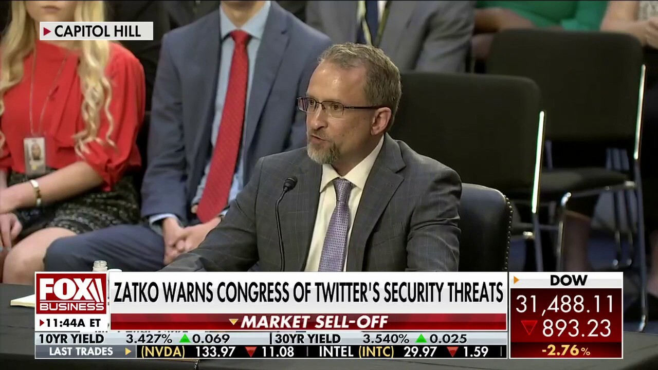 FOX Business' Connell McShane reports from Capitol Hill, where Twitter whistleblower Peiter Zatko told lawmakers concerns were raised to executives about 'foreign agents' being employed.