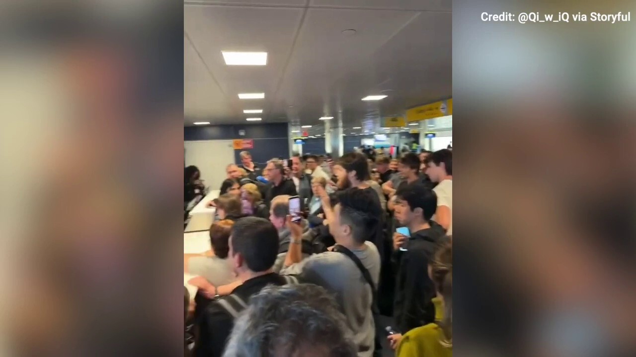 Passengers traveling through New York's John F. Kennedy International Airport were met with numerous delays due to severe weather in the area on Monday.