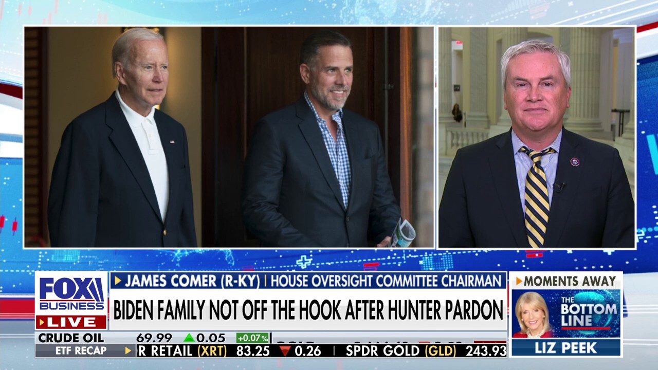 Rep. James Comer says he wants to see the Biden family 'held accountable'