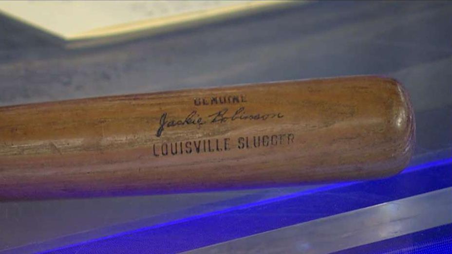 Jackie Robinson's game-used 1955 World Series bat up for auction