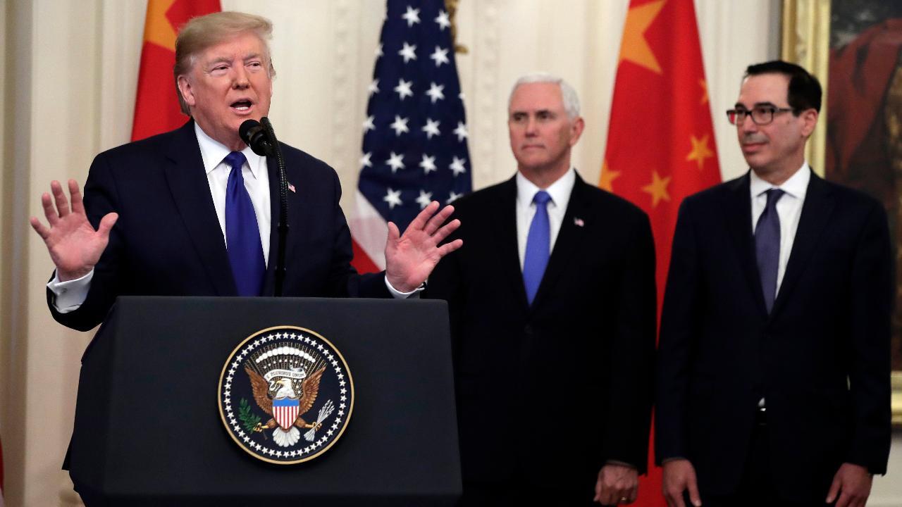 Trump: 'Landmark' trade agreement takes a momentous step with China