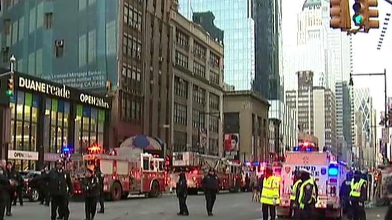 NYPD confirms explosion near Times Square