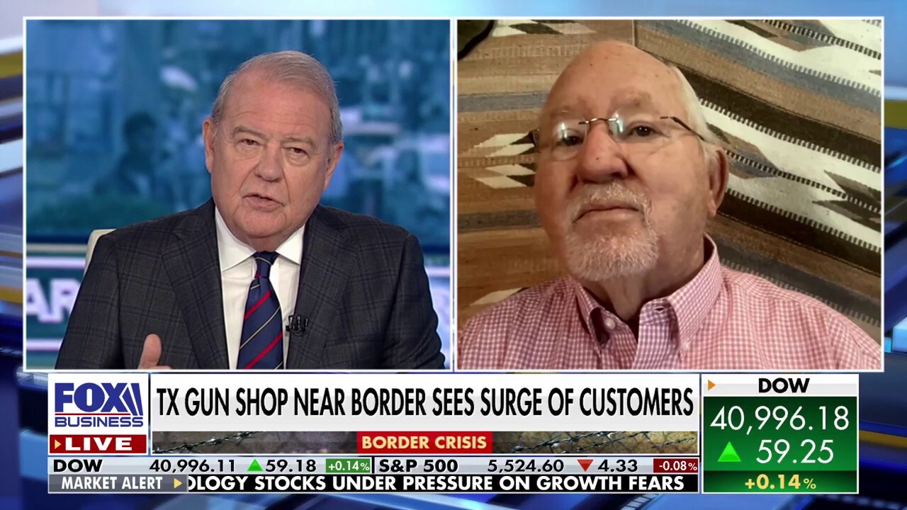 Gary Humphreys, the owner of Humphreys’ gun shop in Del Rio, Texas, joins ‘Varney & Co.’ to discuss a growing trend among border residents.