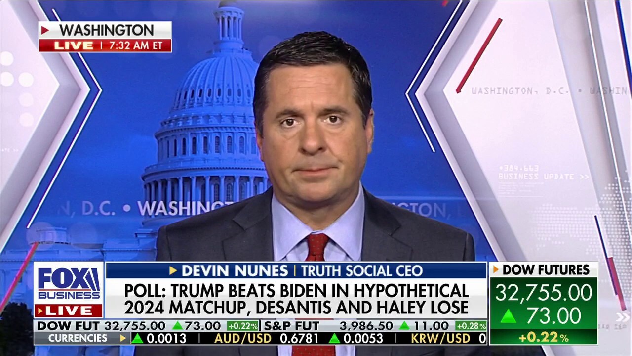 Truth Social CEO and former Rep. Devin Nunes, R-Calif., argues 'every single agency' in D.C. has been 'corrupted.'