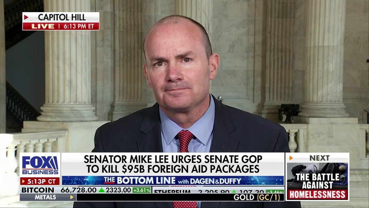 Mike Lee urges Senate to kill foreign aid package