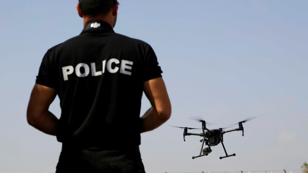Can drones police large crowds from attacks?