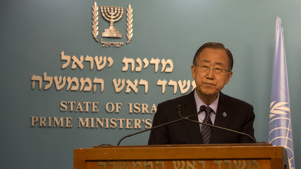 UN’s Ban Ki-moon visits Middle East to help ease Israeli-Palestinian tensions