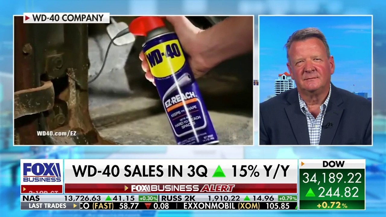 WD-40 Company President and CEO Steve Brass discusses the company's sales growth and Q3 earnings beat on 'The Claman Countdown.' 