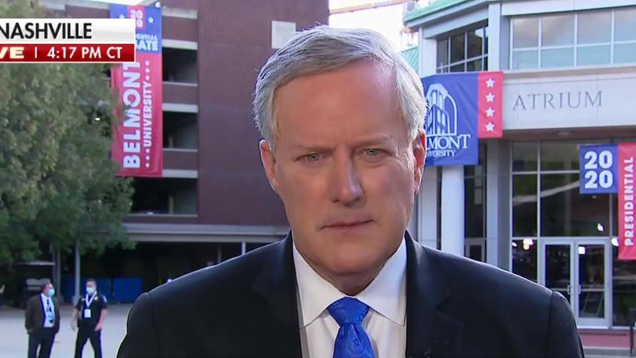 Mark Meadows: ‘Disservice’ to voters for debate commission to pick and choose topics to favor Biden