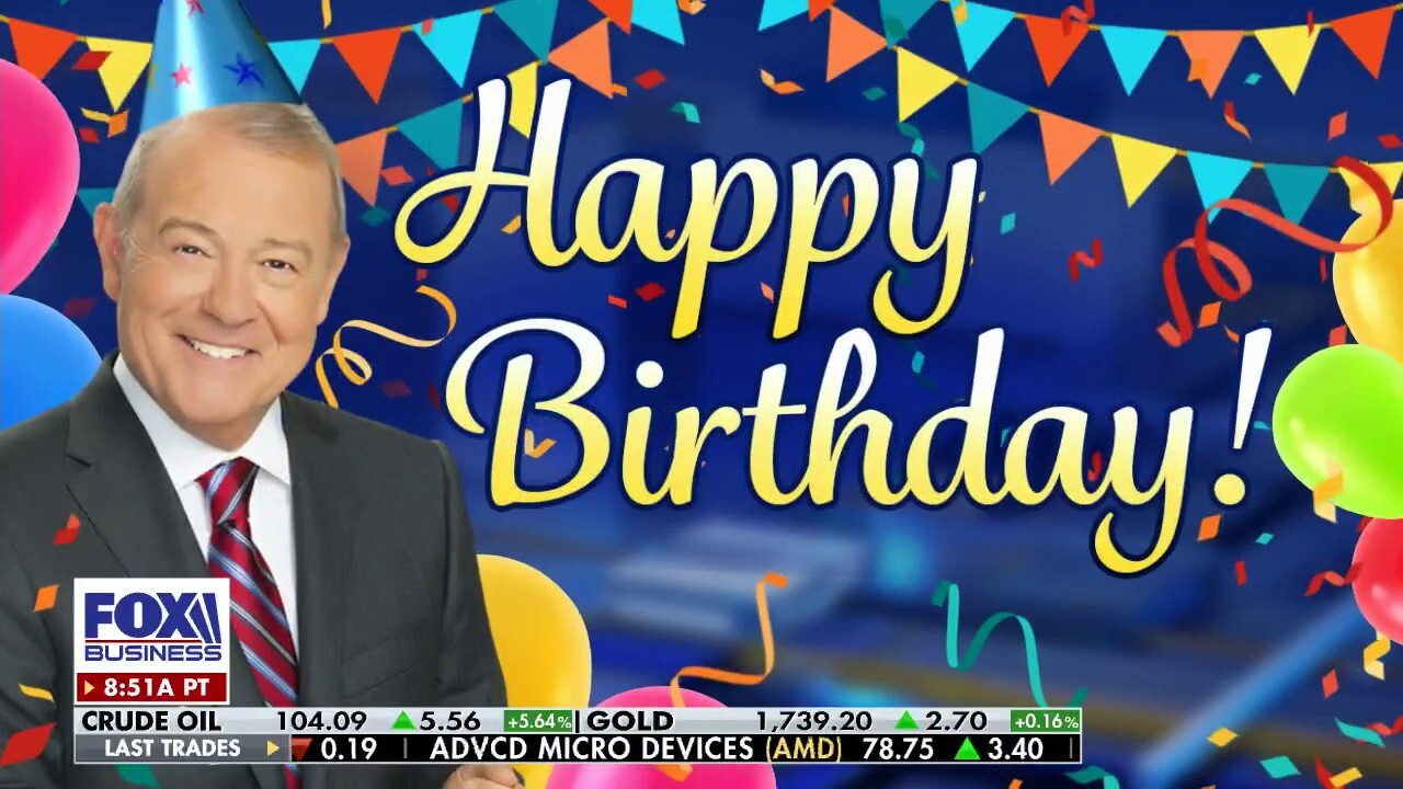 Stuart Varney gets birthday surprise from daughters, grandchildren