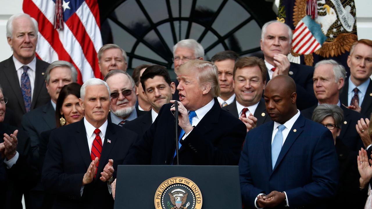 Republicans unite to pass major tax cuts
