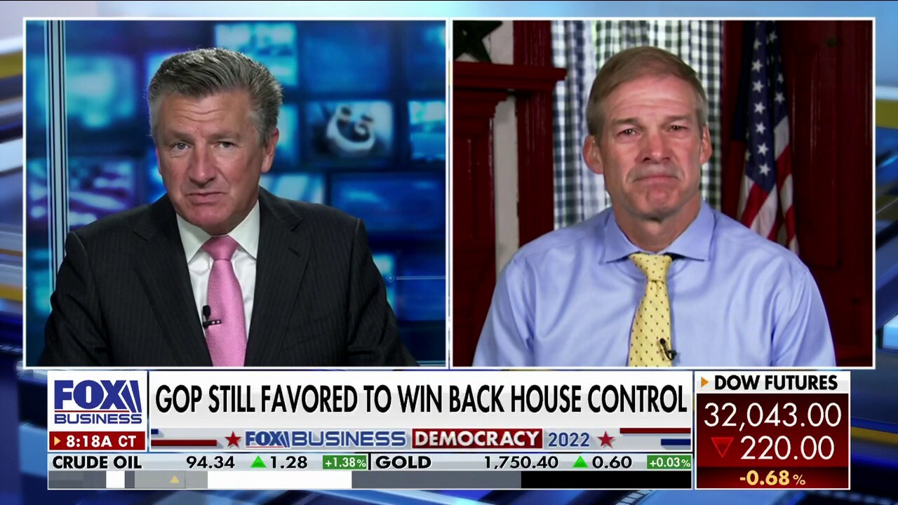 House Judiciary Committee member Jim Jordan said everything Democrats have done under Joe Biden has been a 'disaster' on 'Varney & Co.'