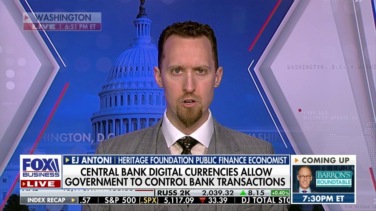 Government will always know where every cent is in central bank digital currency: EJ Antoni
