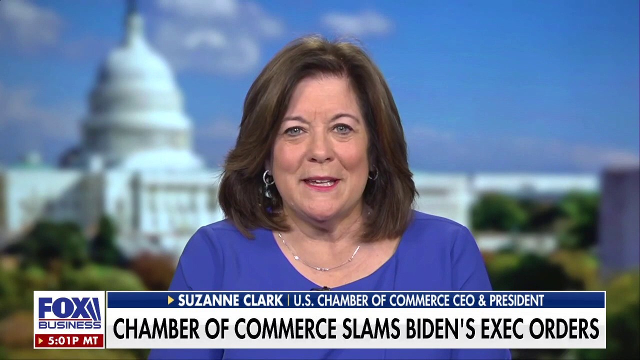 U.S. Chamber of Commerce CEO and President Suzanne Clark slams the Biden admin's overreach regarding climate change measures on ‘Maria Bartiromo’s Wall Street.’