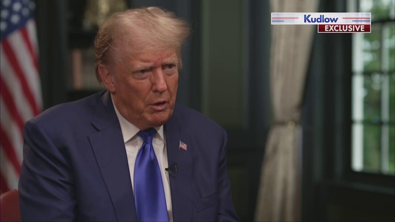 Former President Donald Trump warns America's role on the world stage is declining in this sneak peek of 'Kudlow' host Larry Kudlow's interview with the former president.