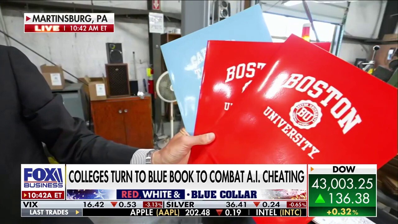 Colleges aim to stem AI cheating with Blue Books