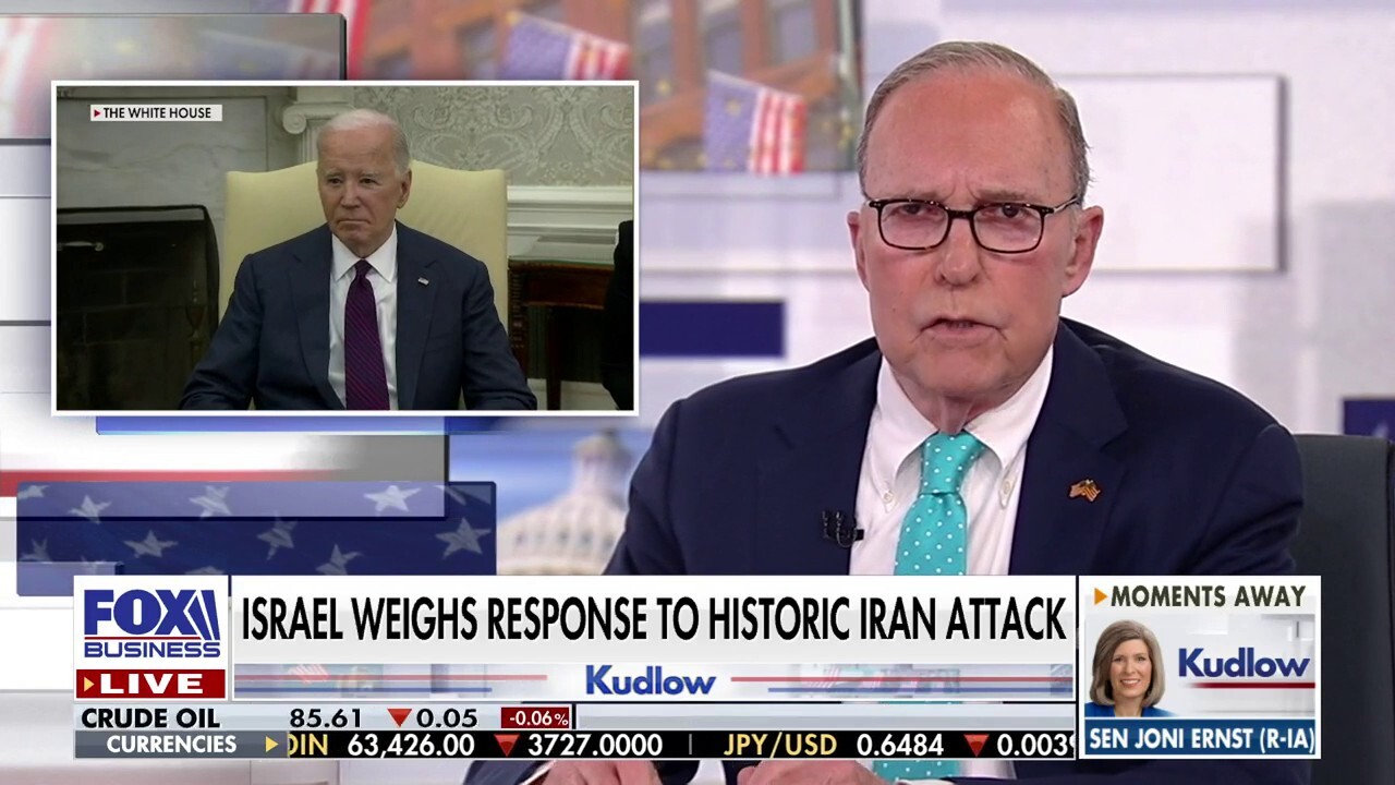 FOX Business host Larry Kudlow calls out President Biden's 'don't' foreign policy message to Israel on 'Kudlow.'