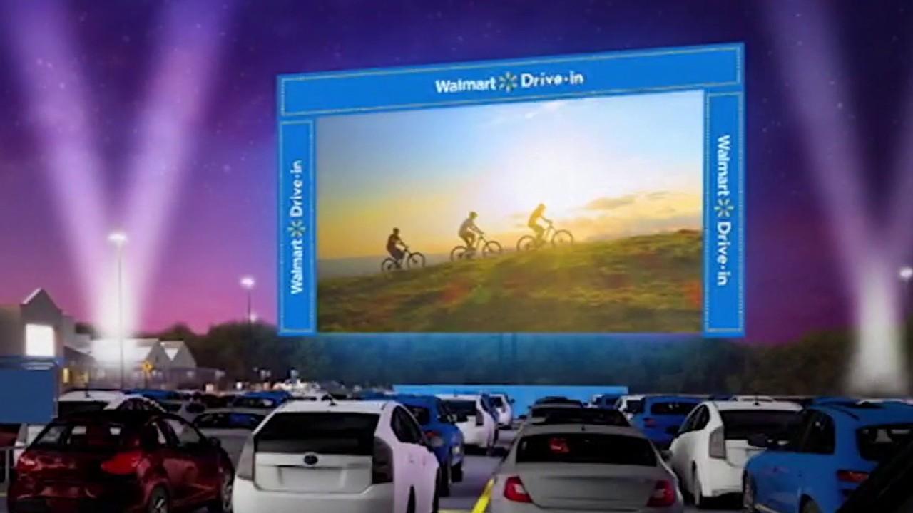 Walmart turns store parking lots into pop-up drive-in movie theaters