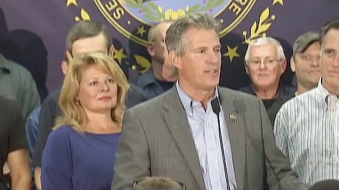 Former Massachusetts Sen. Scott Brown says his wife is running for Congress due to her disgust with how the border, education, the deficit and foreign policy are being handled by the Biden administration. 