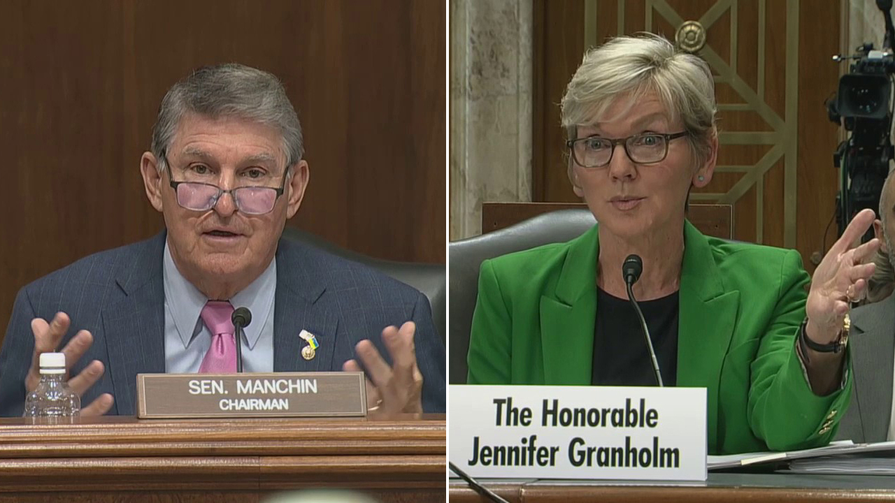 Manchin grills Granholm on Biden electric vehicle push: 'Let the market go where it's going to go'