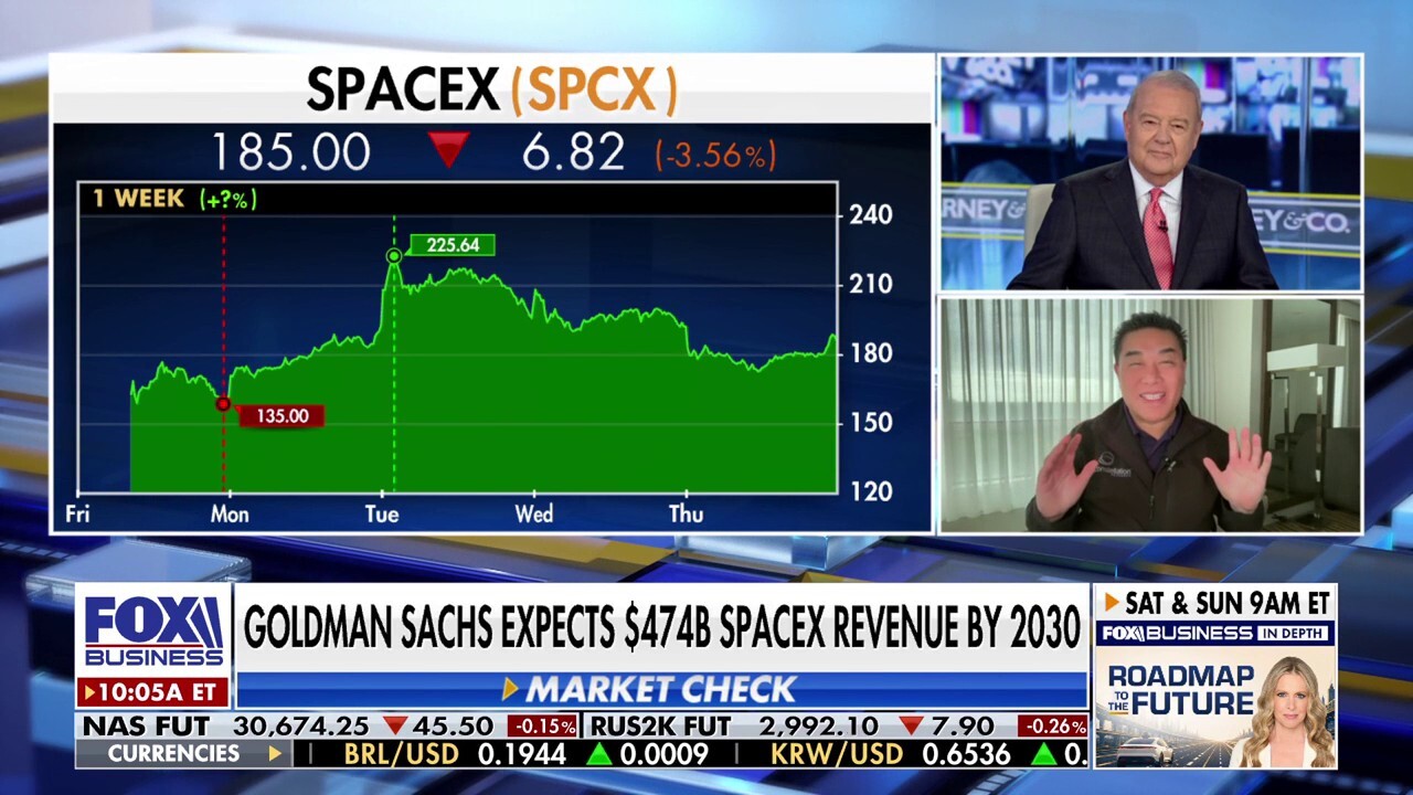 Constellation Research founder R 'Ray' Wang discusses SpaceX's post-IPO pullback, Goldman Sachs' $474 billion revenue forecast and the best entry point for investors.