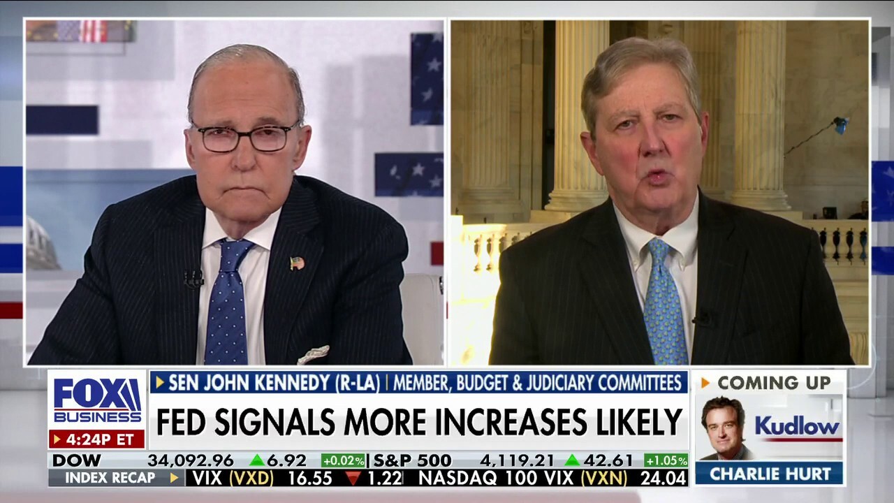 Sen. John Kennedy, R-La., on the meeting between Speaker McCarthy and President Biden and what he thinks needs to be done to slow inflation on 'Kudlow.'