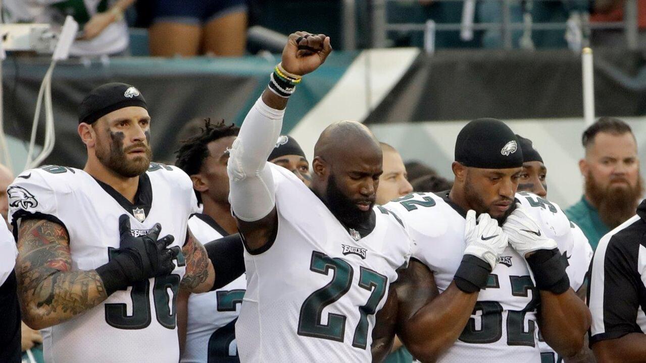 Eagles players' national anthem protest actually a demonstration of unity?