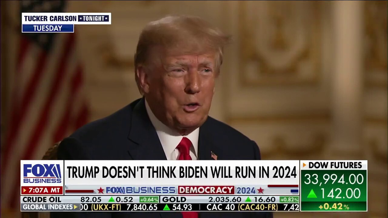 Stop Woke founder Rob Smith reacts to Trump telling Tucker Carlson he does not think Biden will run in 2024 on 'Varney & Co.'