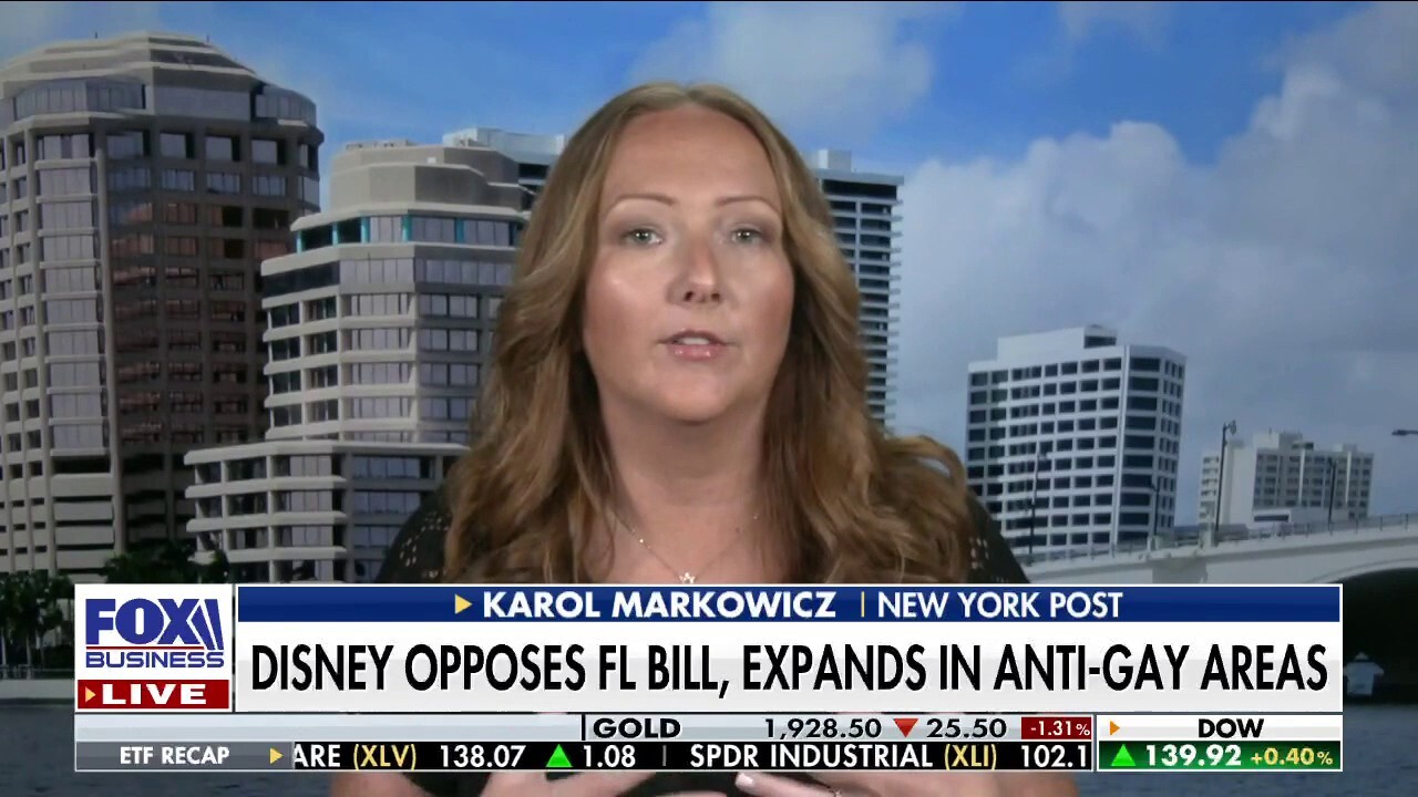 New York Post’s Karol Markowicz discusses how Disney is pushing back against Florida’s parental rights bill and how she is quitting the park on ‘Fox Business Tonight.’