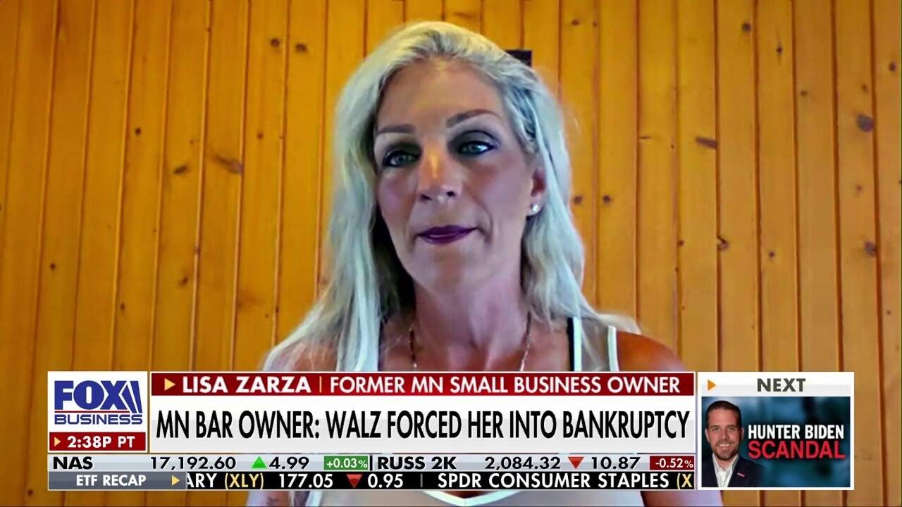 Former Minnesota small business owner Lisa Zarza says Democratic vice presidential candidate Tim Walz shut down her business and forced her into bankruptcy during the COVID-19 pandemic on 'The Evening Edit.'