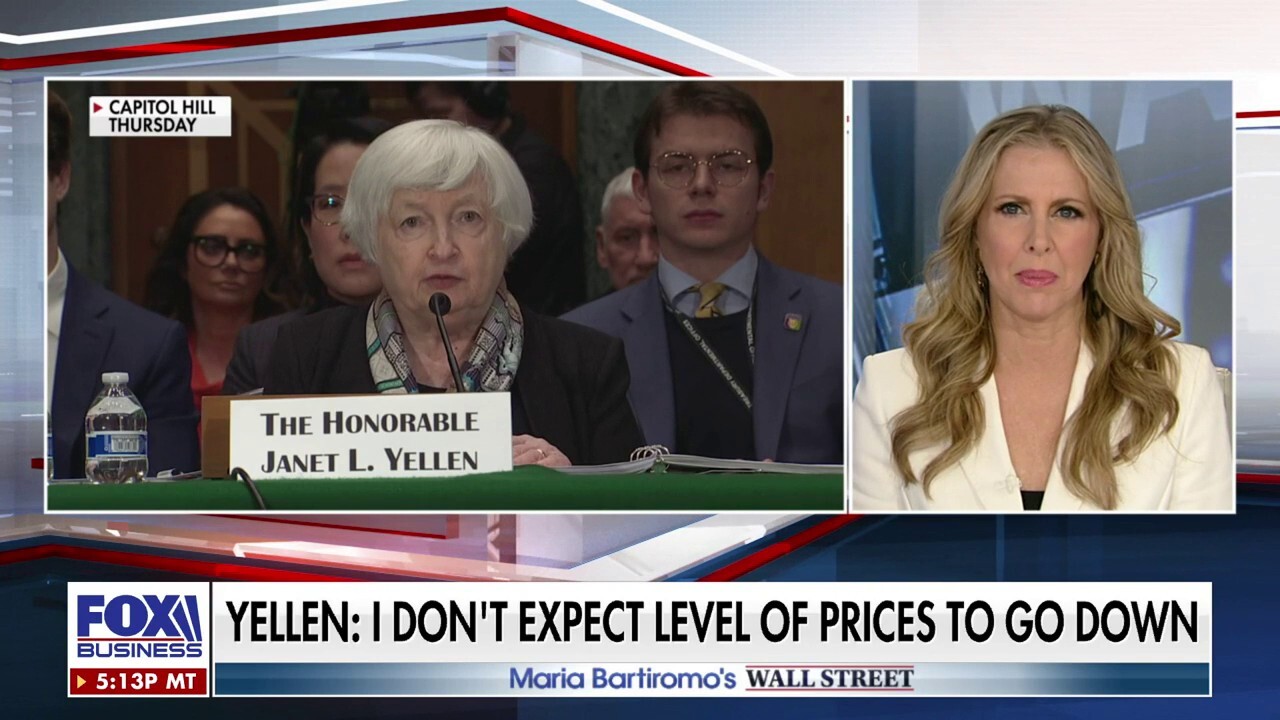 Treasury Secretary Janet Yellen admits she doesn't expect prices to go down